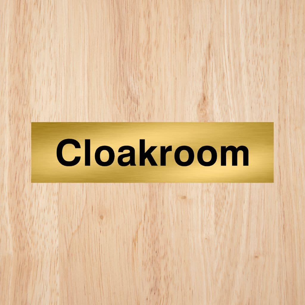 Cloakroom Sign - The Sign Shed