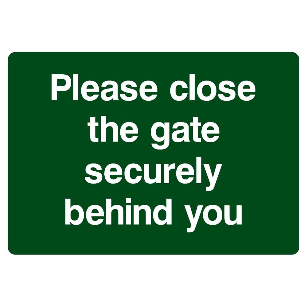 Close The Gate Behind You Sign - The Sign Shed