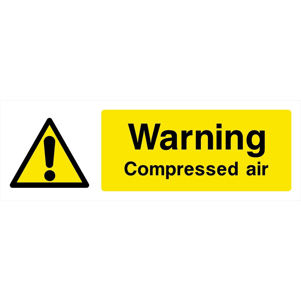 Compressed Air Sign Sticker Compressed Air Sign