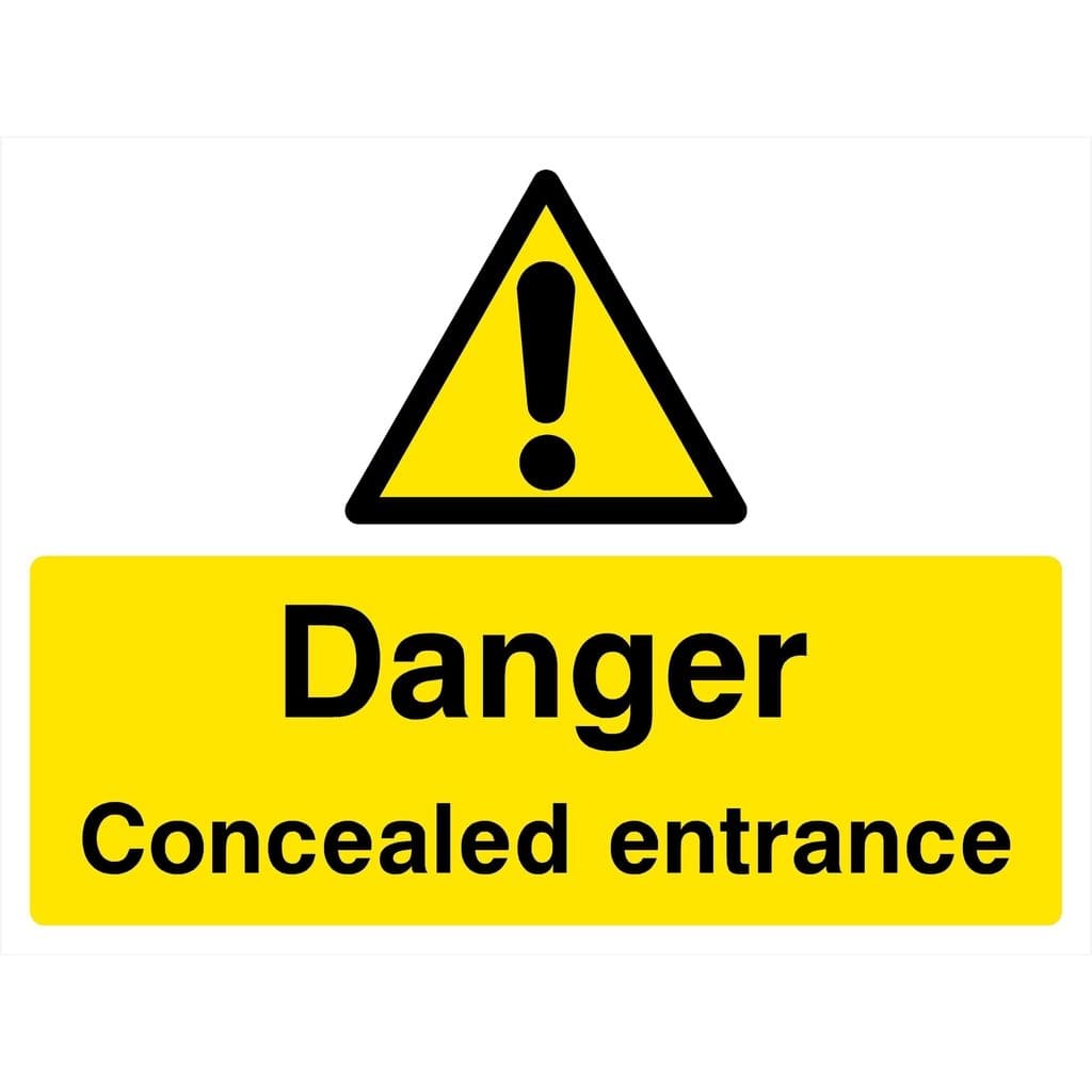 Concealed Entrance Sign - The Sign Shed