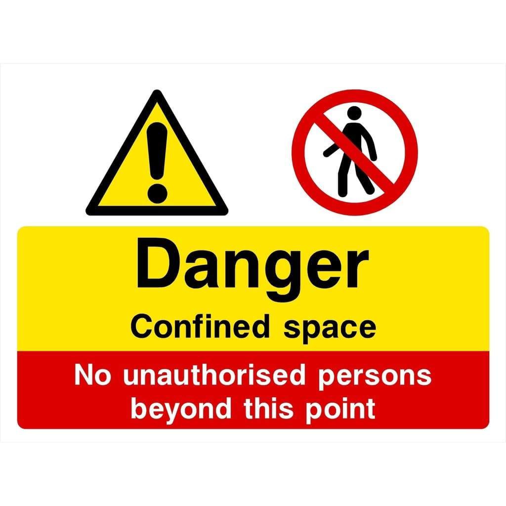 Confined Space Multi Purpose Sign - The Sign Shed