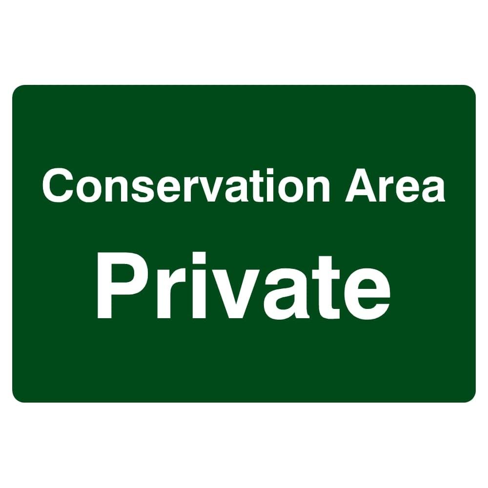 Conservation Area Private Sign - The Sign Shed