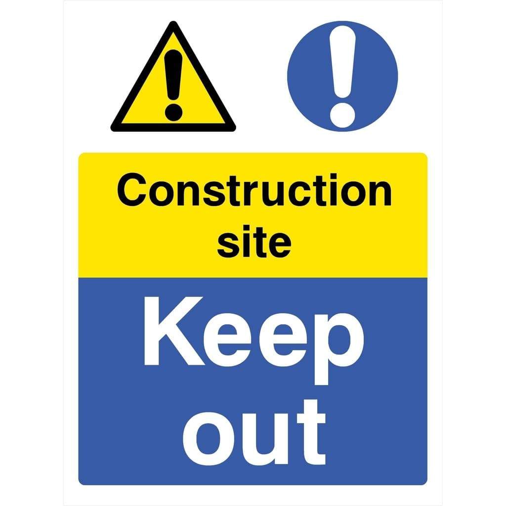 Construction Site Keep Out Safety Sign - The Sign Shed