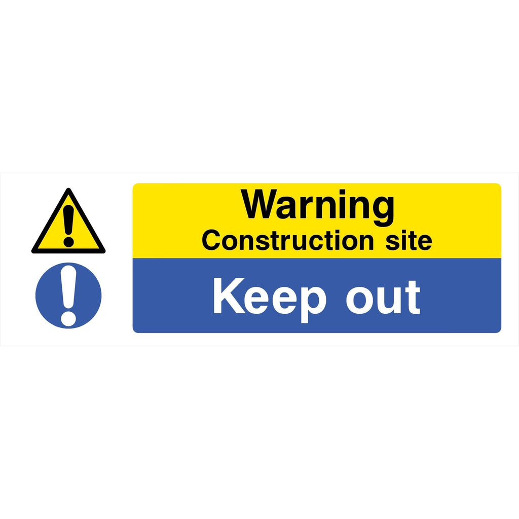 Construction Site Keep Out Sign - The Sign Shed