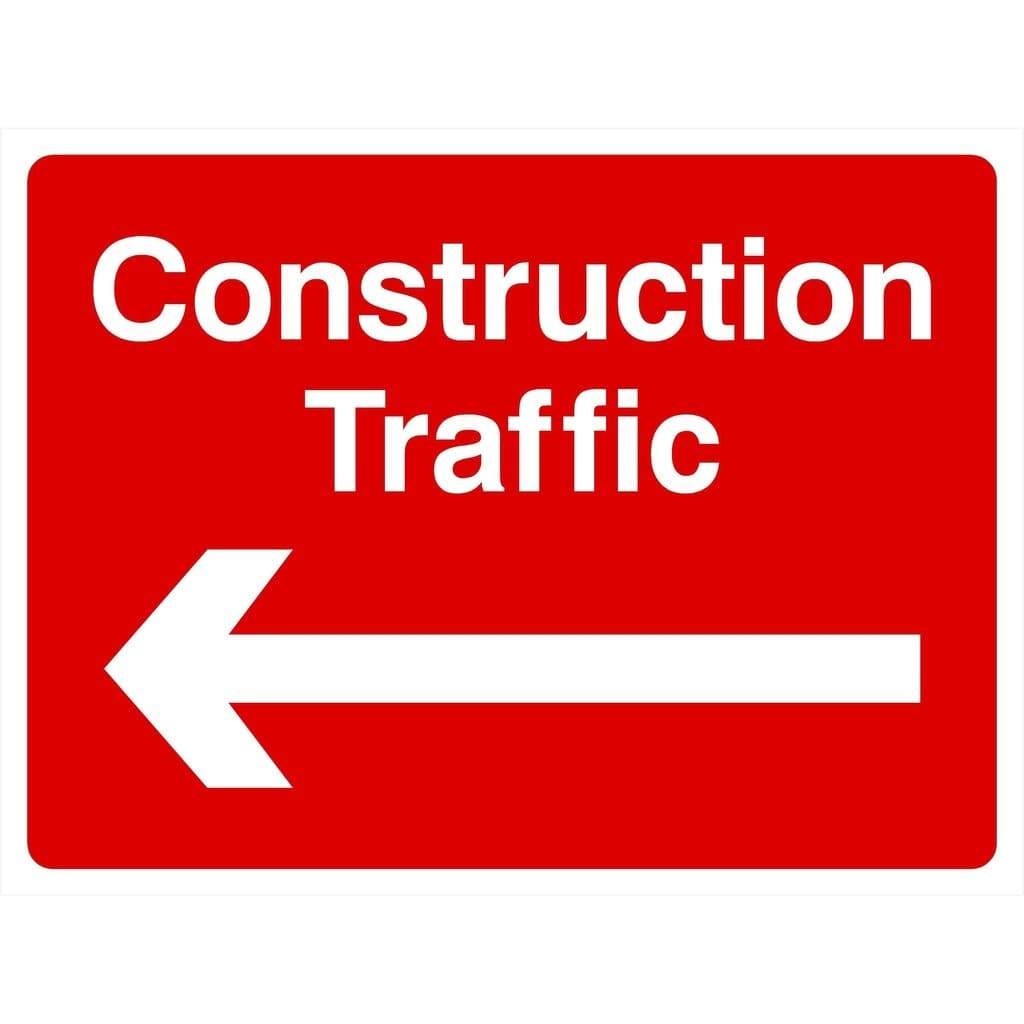 Construction Traffic Sign Arrow Left - The Sign Shed