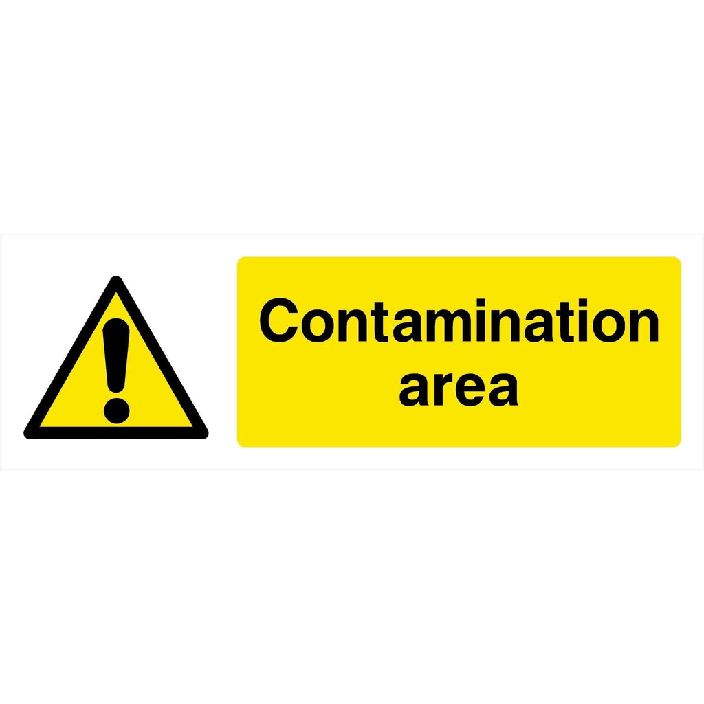 Contamination Area Safety Sign - The Sign Shed