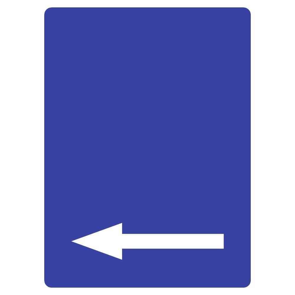 Custom Blue Parking Sign Left Arrow - The Sign Shed