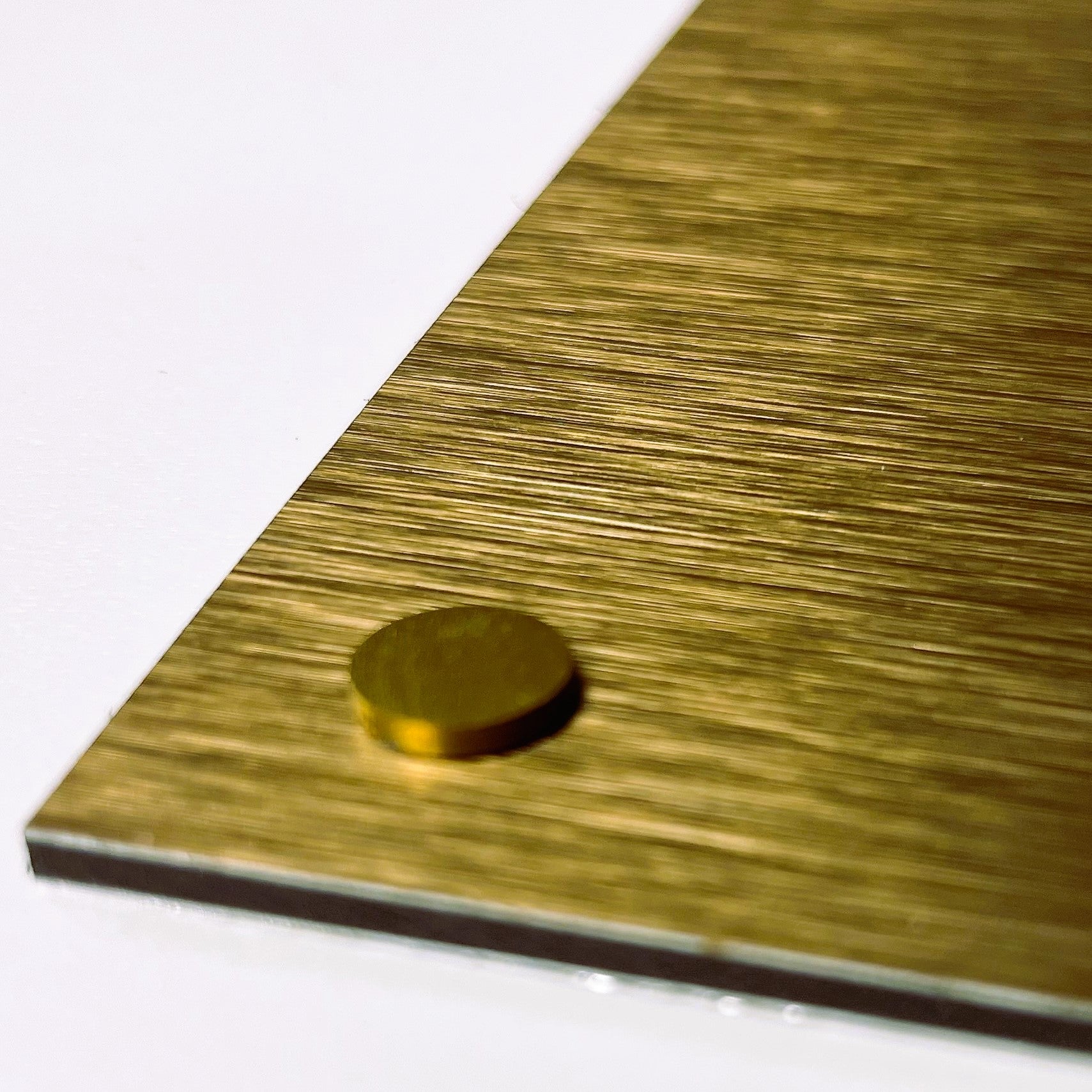 Custom Brushed Gold Sign - The Sign Shed