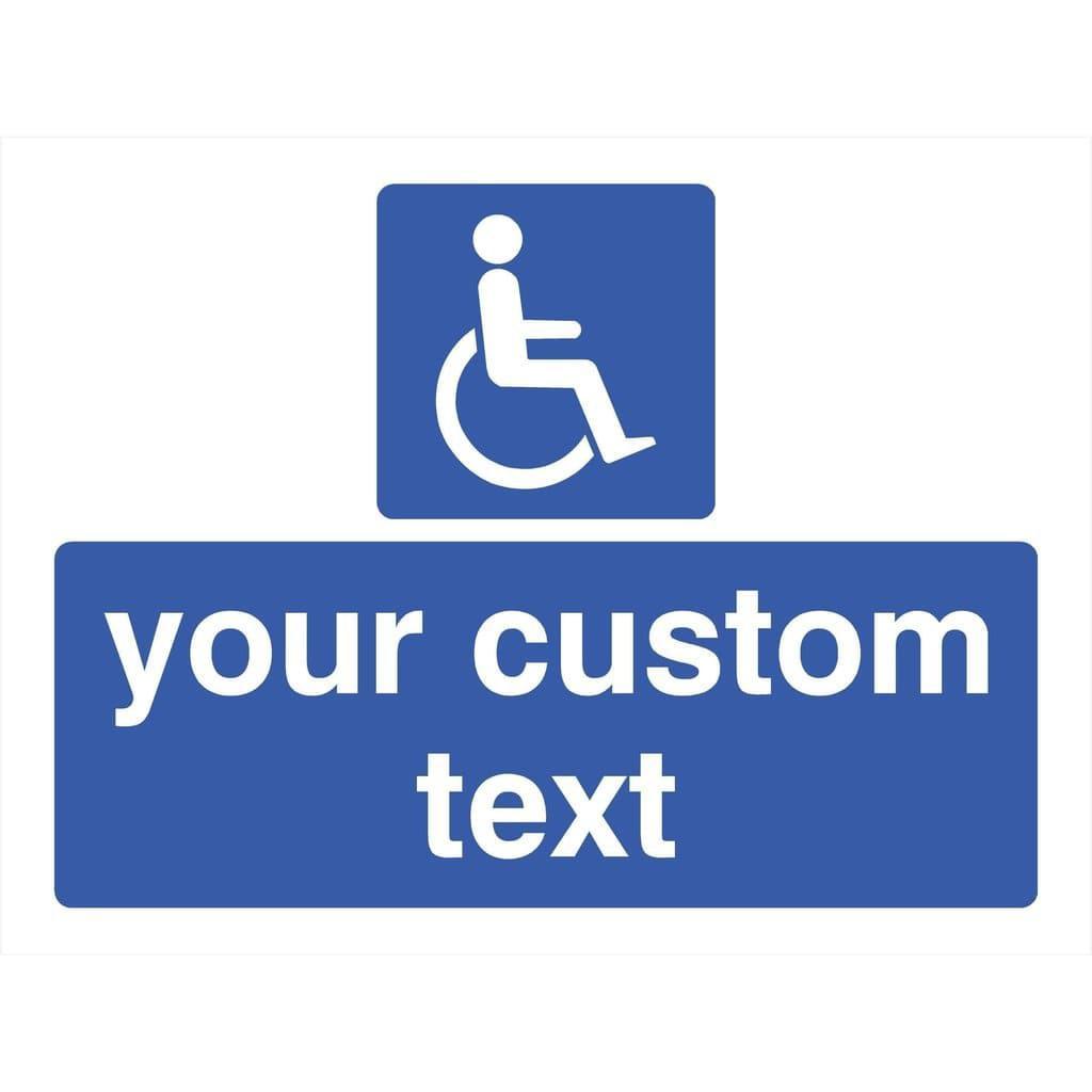 Custom Disabled Parking Sign - The Sign Shed