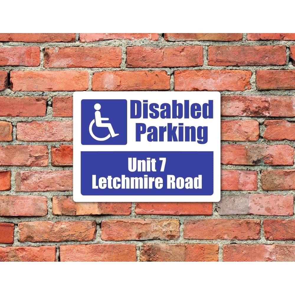 Custom Disabled Parking Sign | Blue Badge Design - The Sign Shed