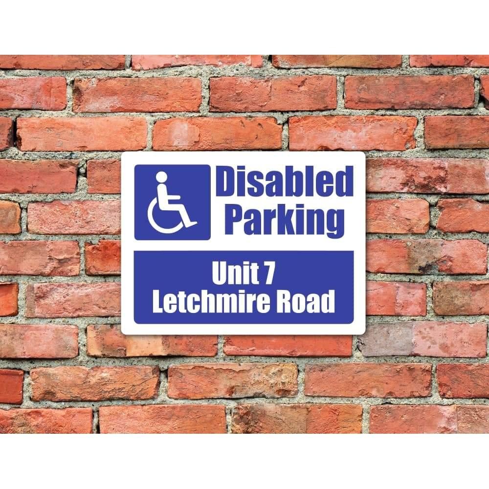 Custom Disabled Parking Sign | Blue Badge Design - The Sign Shed