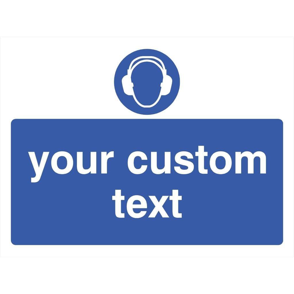 Custom Ear Protectors Sign - The Sign Shed