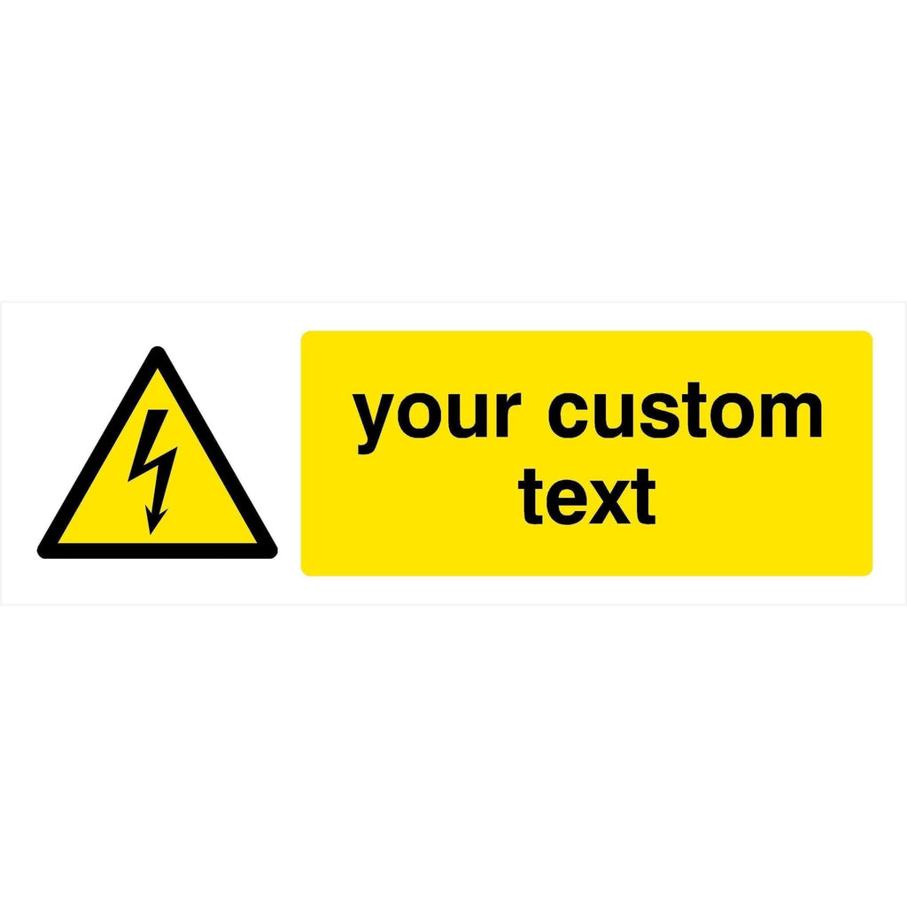 Custom Electrical Hazard Warning Sign - The Sign Shed