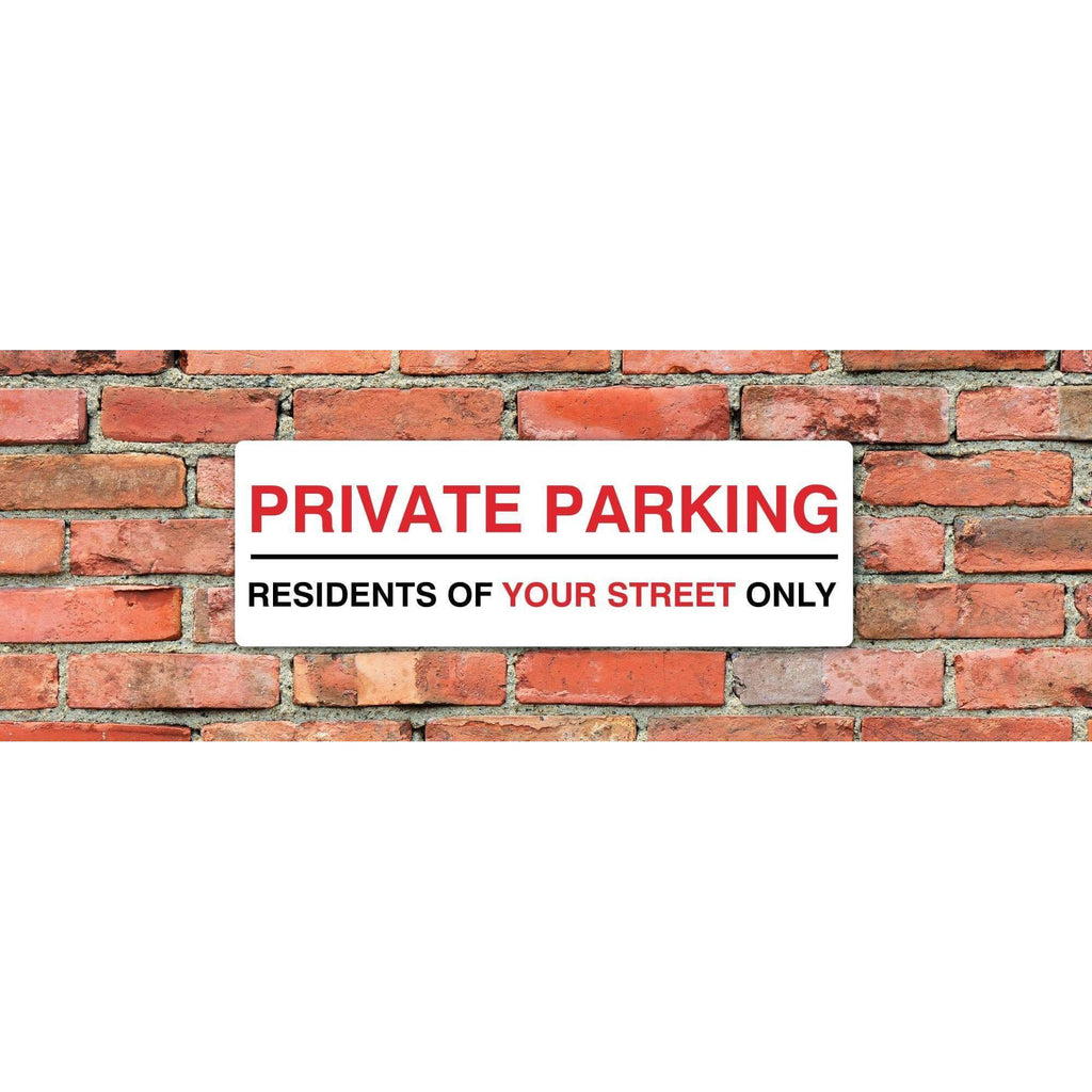 Custom Landscape Parking Sign - The Sign Shed