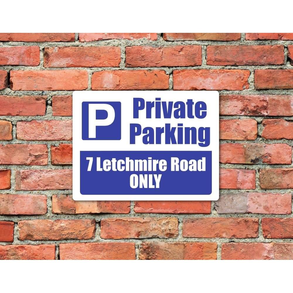 Custom Parking Sign | P Symbol Blue Design - The Sign Shed