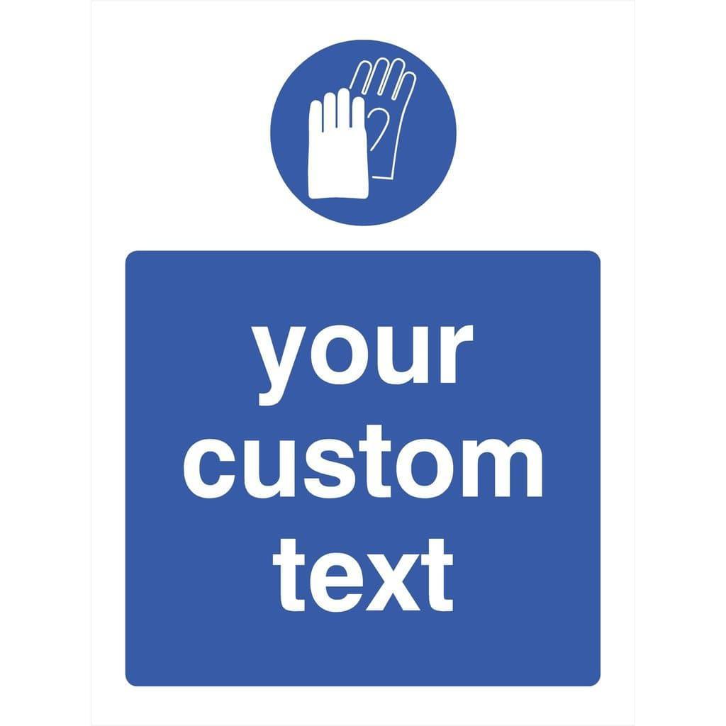 Hand Security Sign Custom Safety Gloves Sign | Hand Protection Signs