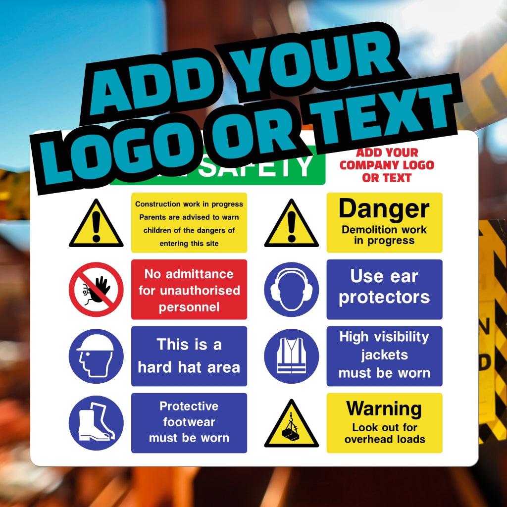 Piling In Progress Sign Custom Site Safety Sign - Construction Work In Progress