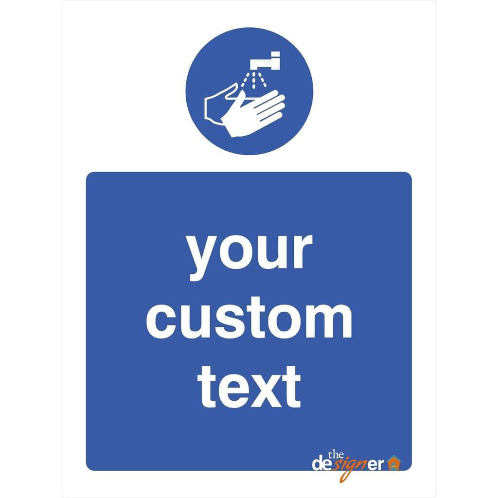 Custom Washing Hands Sign | Personalised Signs