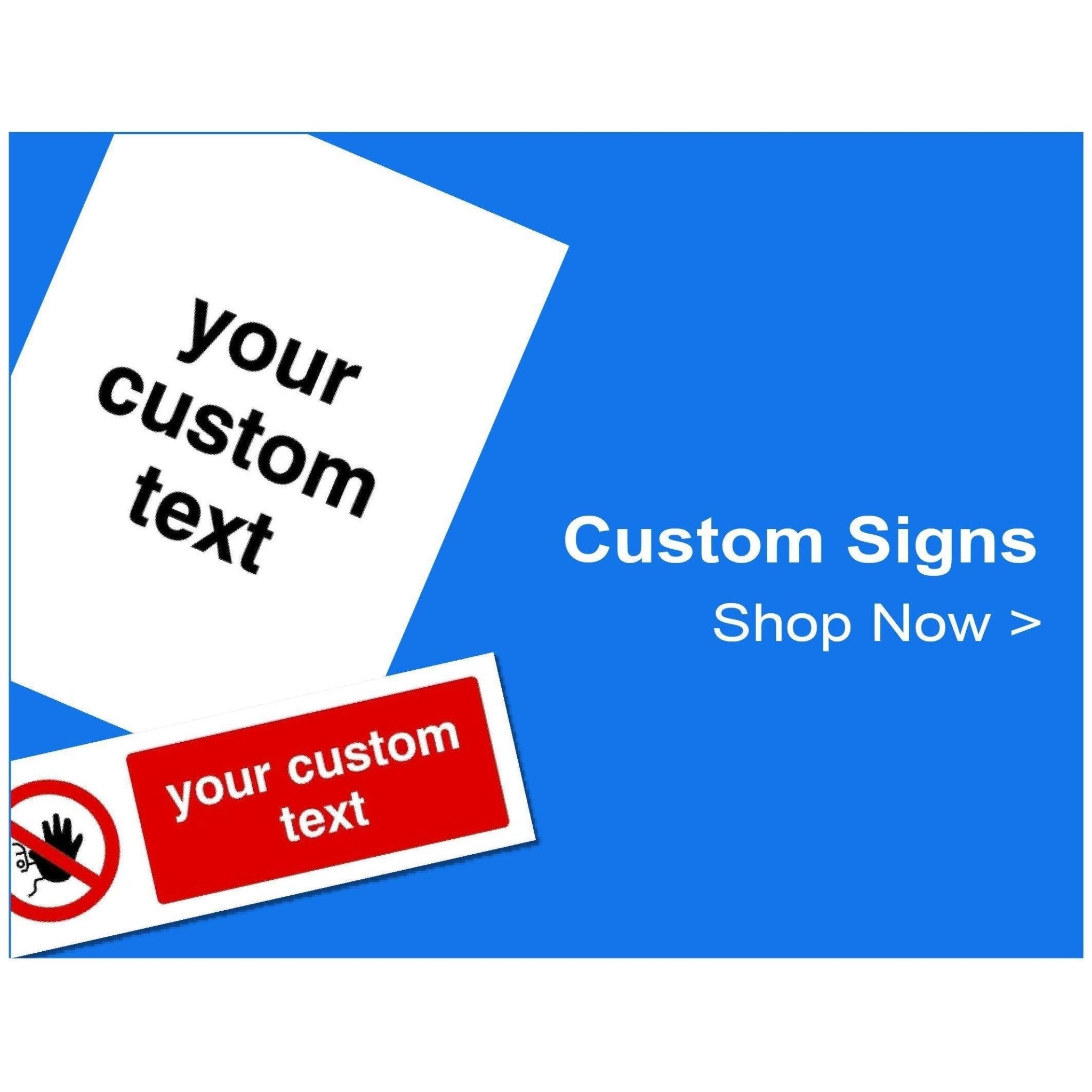 Custom white standard sign portrait – The Sign Shed