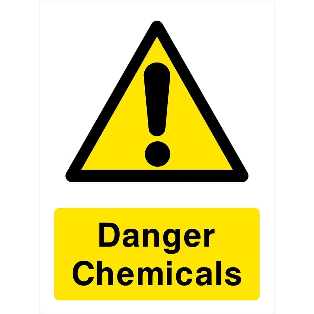 Danger Chemicals Sign - The Sign Shed