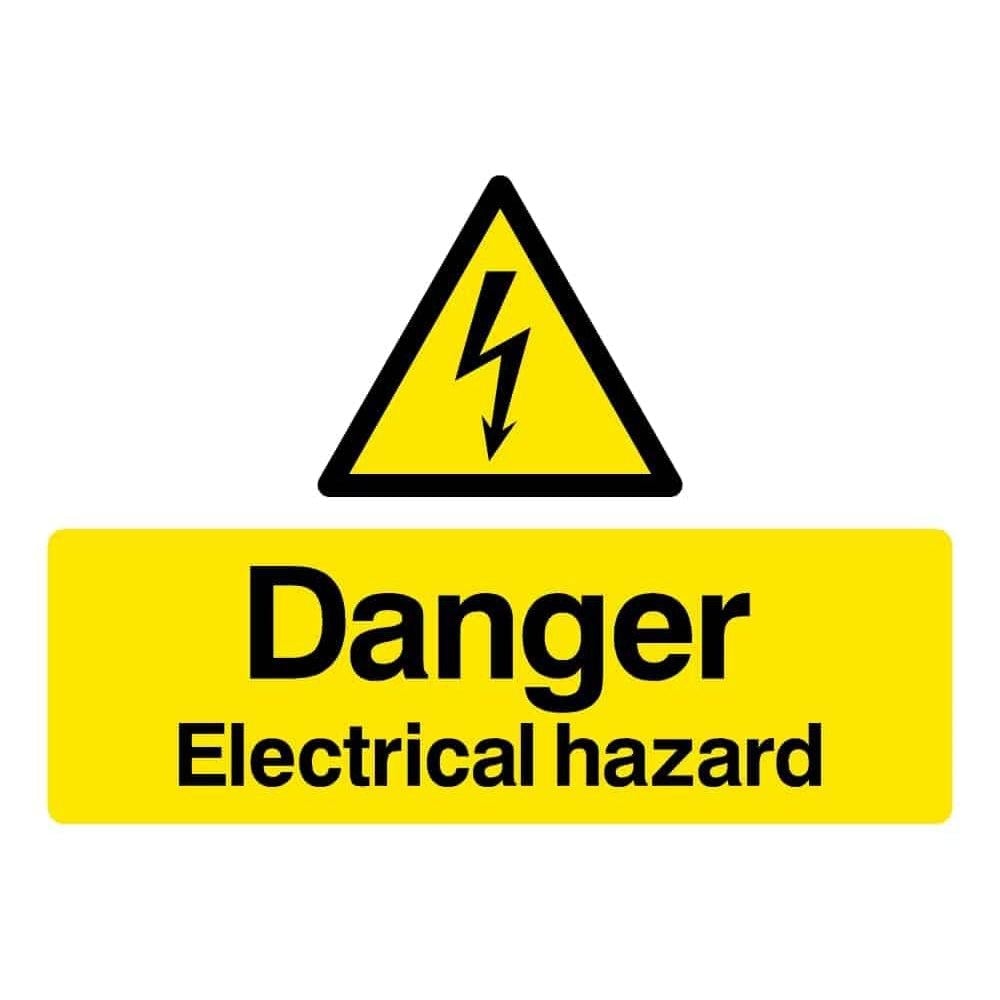 Danger Electrical Hazard Sign Landscape - The Sign Shed