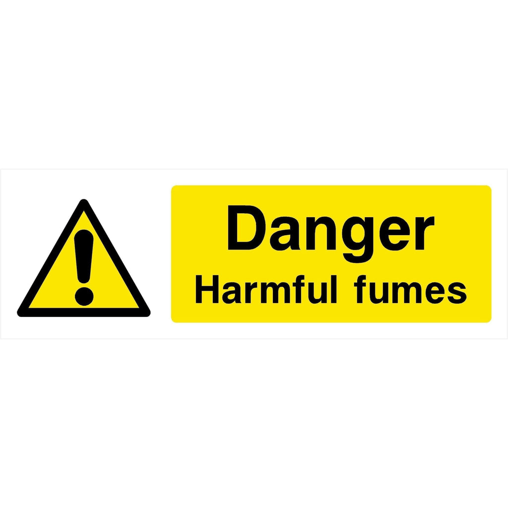 Danger Harmful Fumes Sign - The Sign Shed