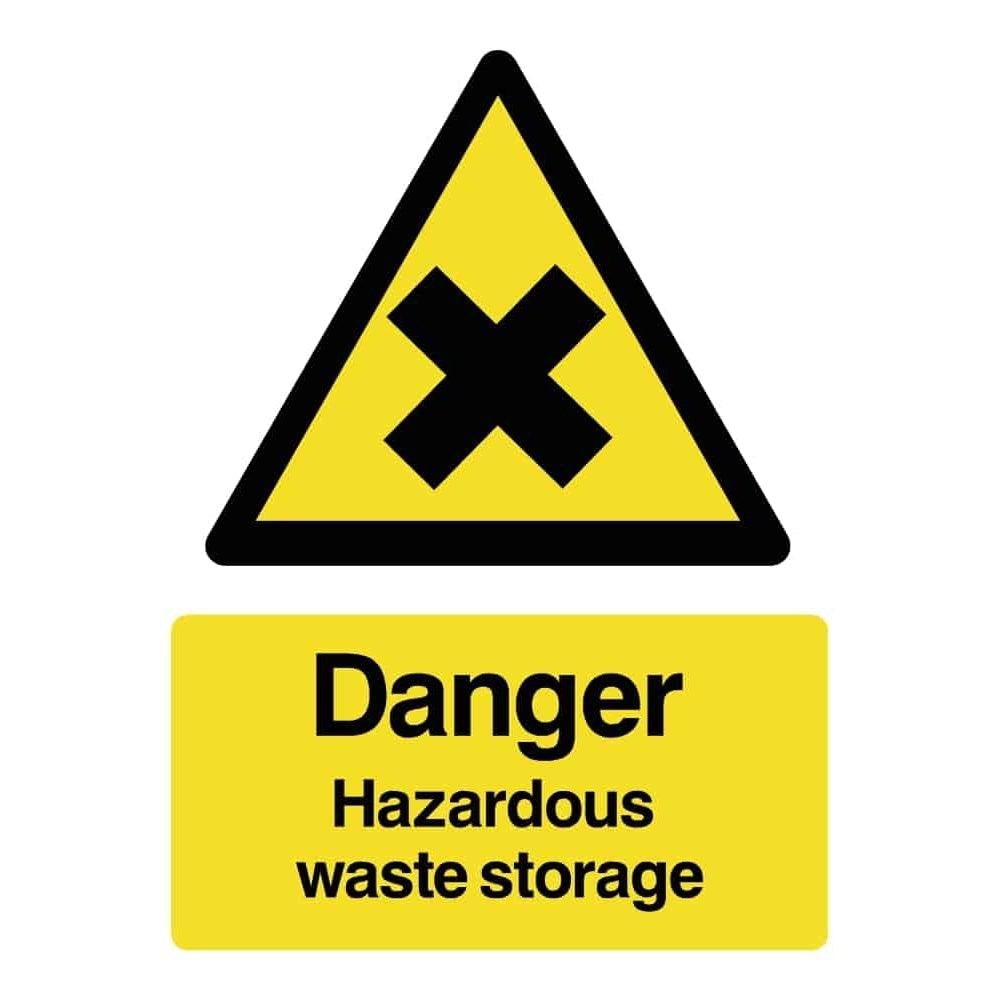 Danger Hazardous Waste Storage Sign - The Sign Shed