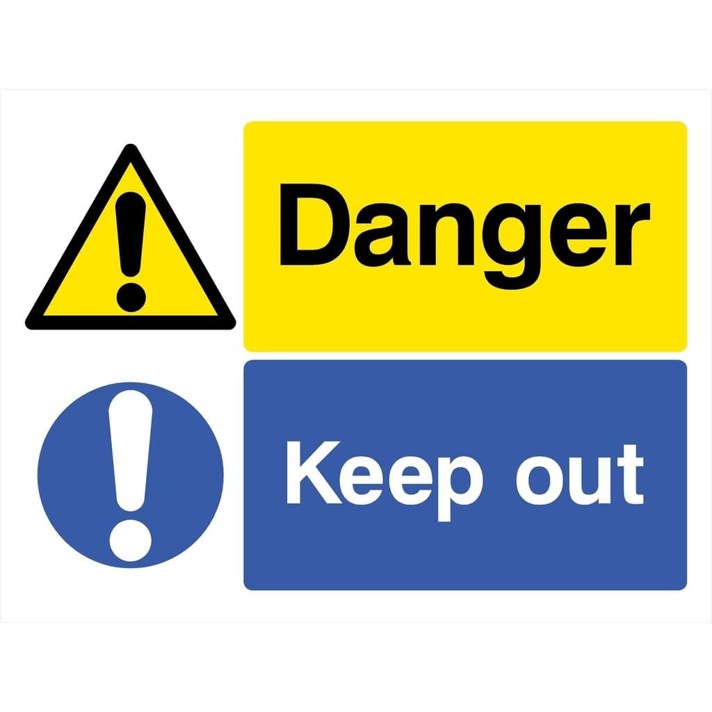 Label Keep Out Danger Keep Out Sign