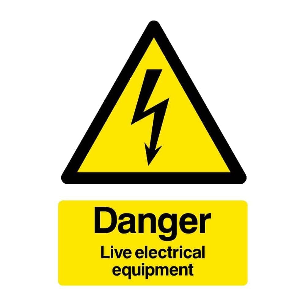 Danger Live Electrical Equipment Sign - The Sign Shed