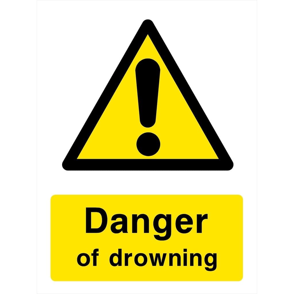 Danger Of Drowning Sign - The Sign Shed