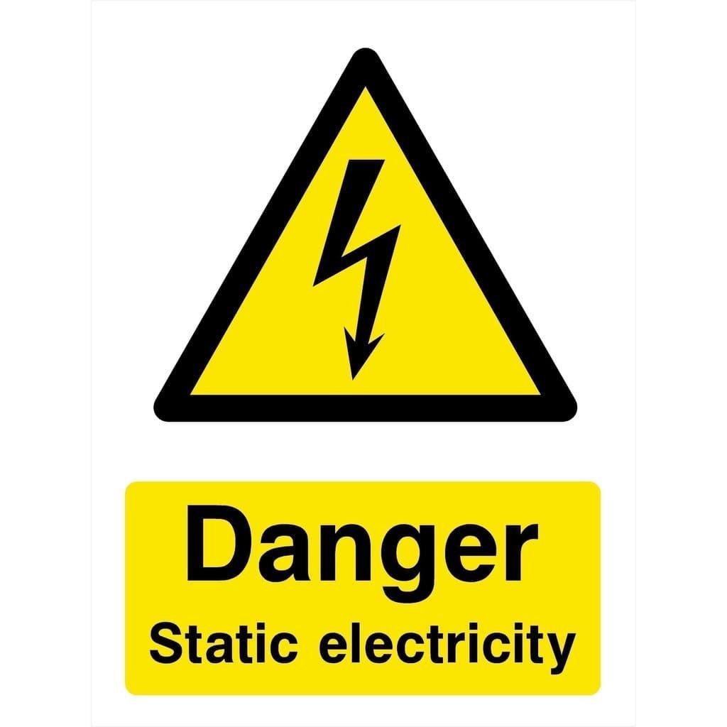 Danger Static Electricity Sign - The Sign Shed