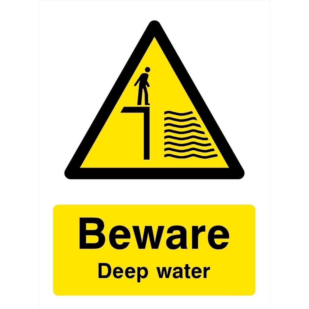 Deep Water Sign - The Sign Shed