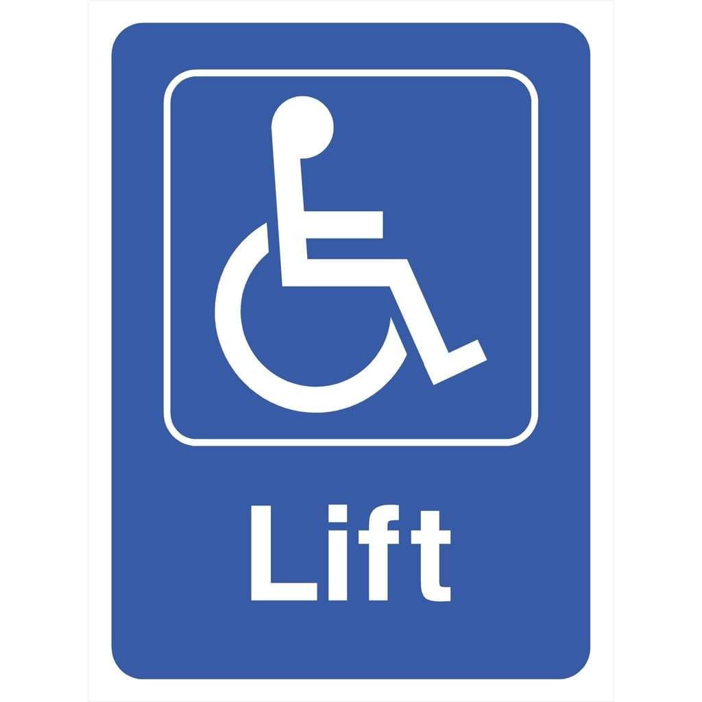 Disabled Lift Sign - The Sign Shed