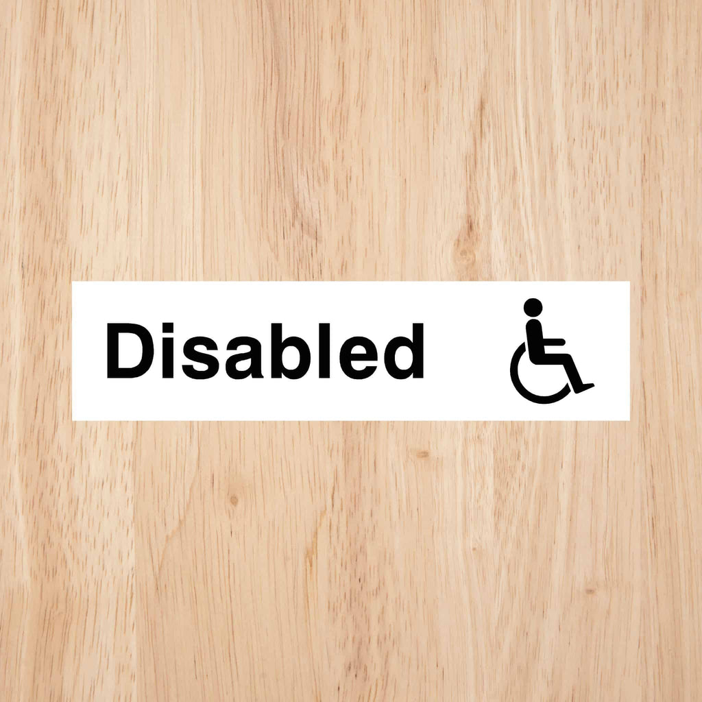 Disabled Toilet Standard Sign - The Sign Shed