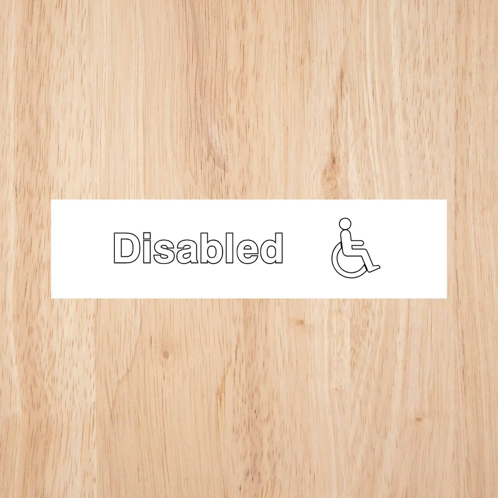 Disabled Toilet Standard Sign - The Sign Shed