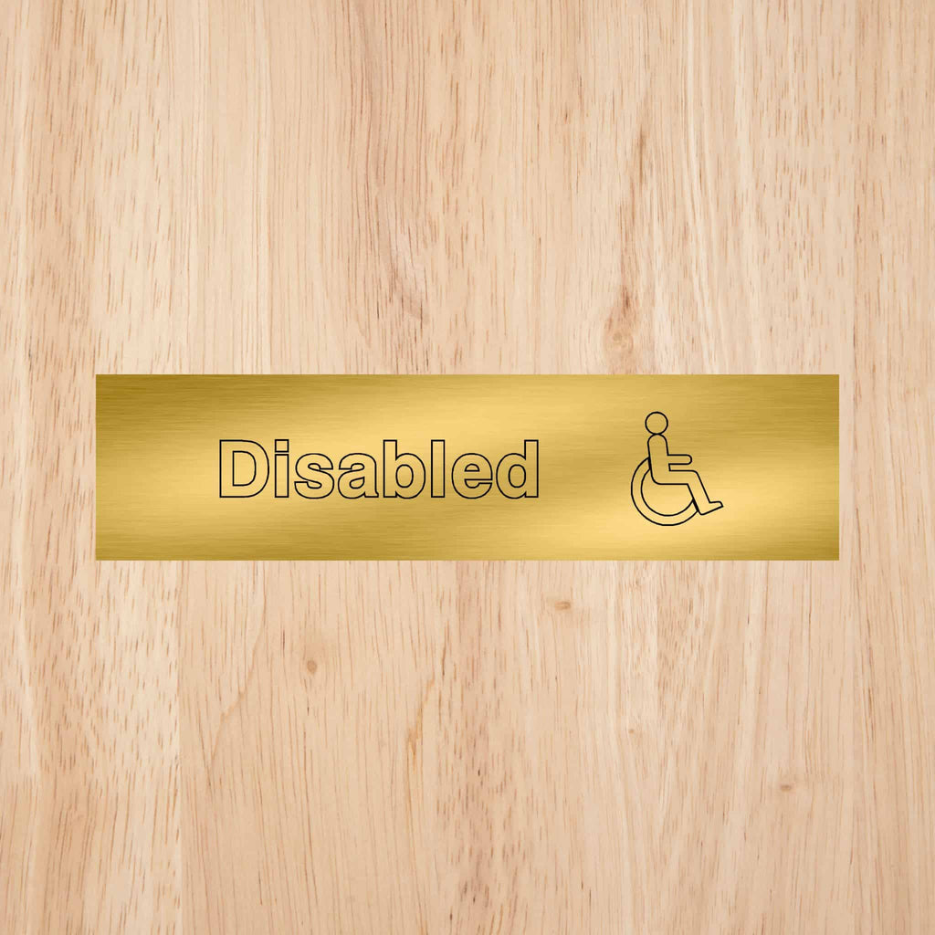 Disabled Toilet Standard Sign - The Sign Shed