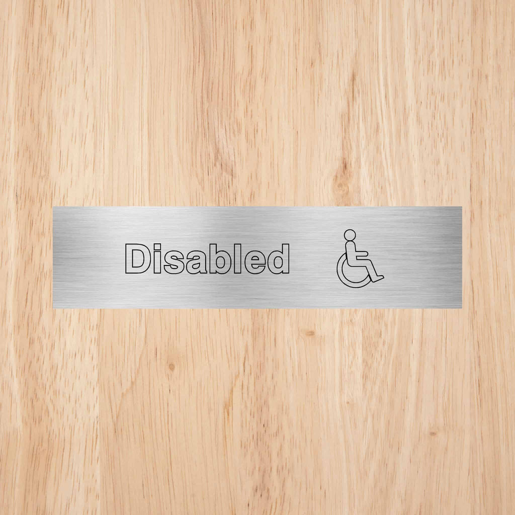 Disabled Toilet Standard Sign - The Sign Shed