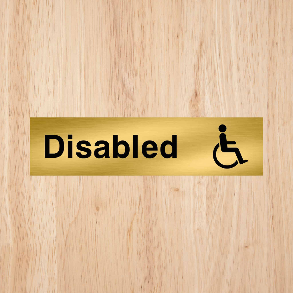 Disabled Toilet Standard Sign - The Sign Shed