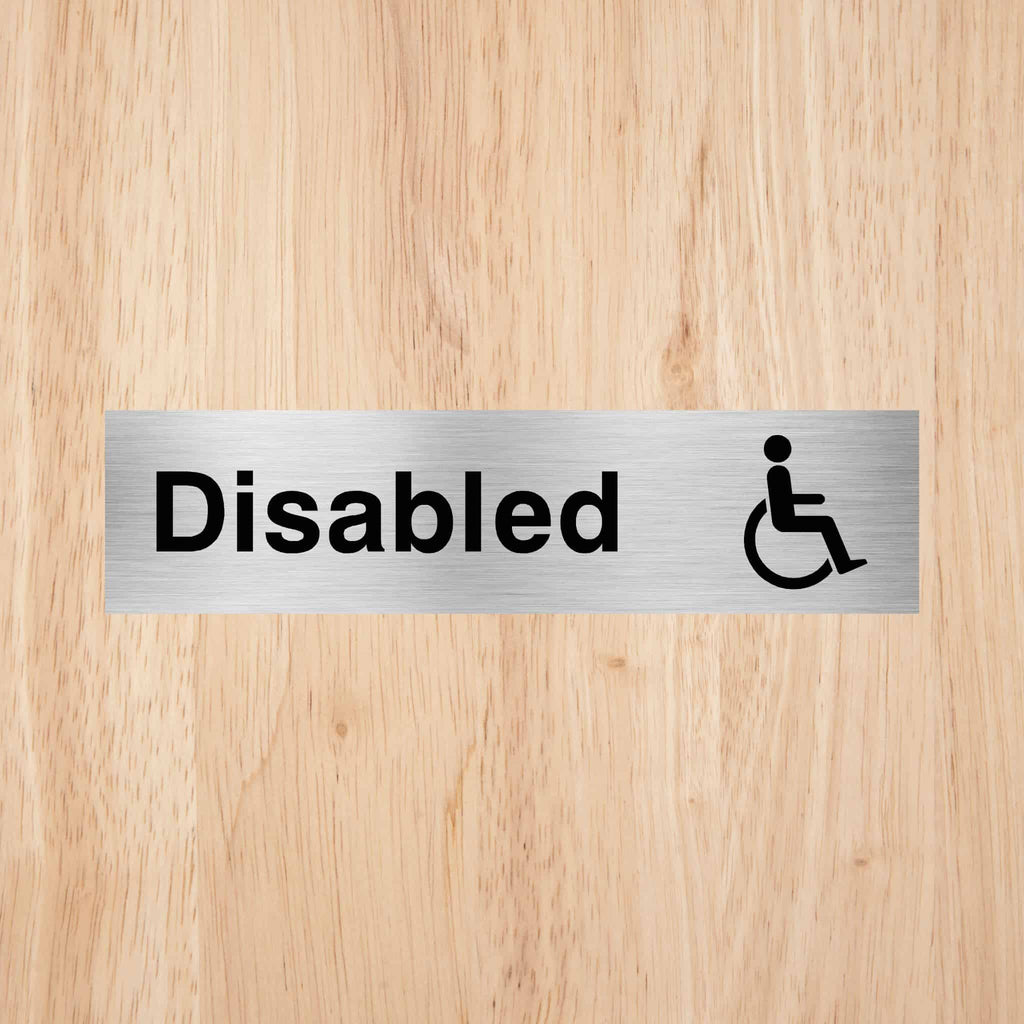 Disabled Toilet Standard Sign - The Sign Shed