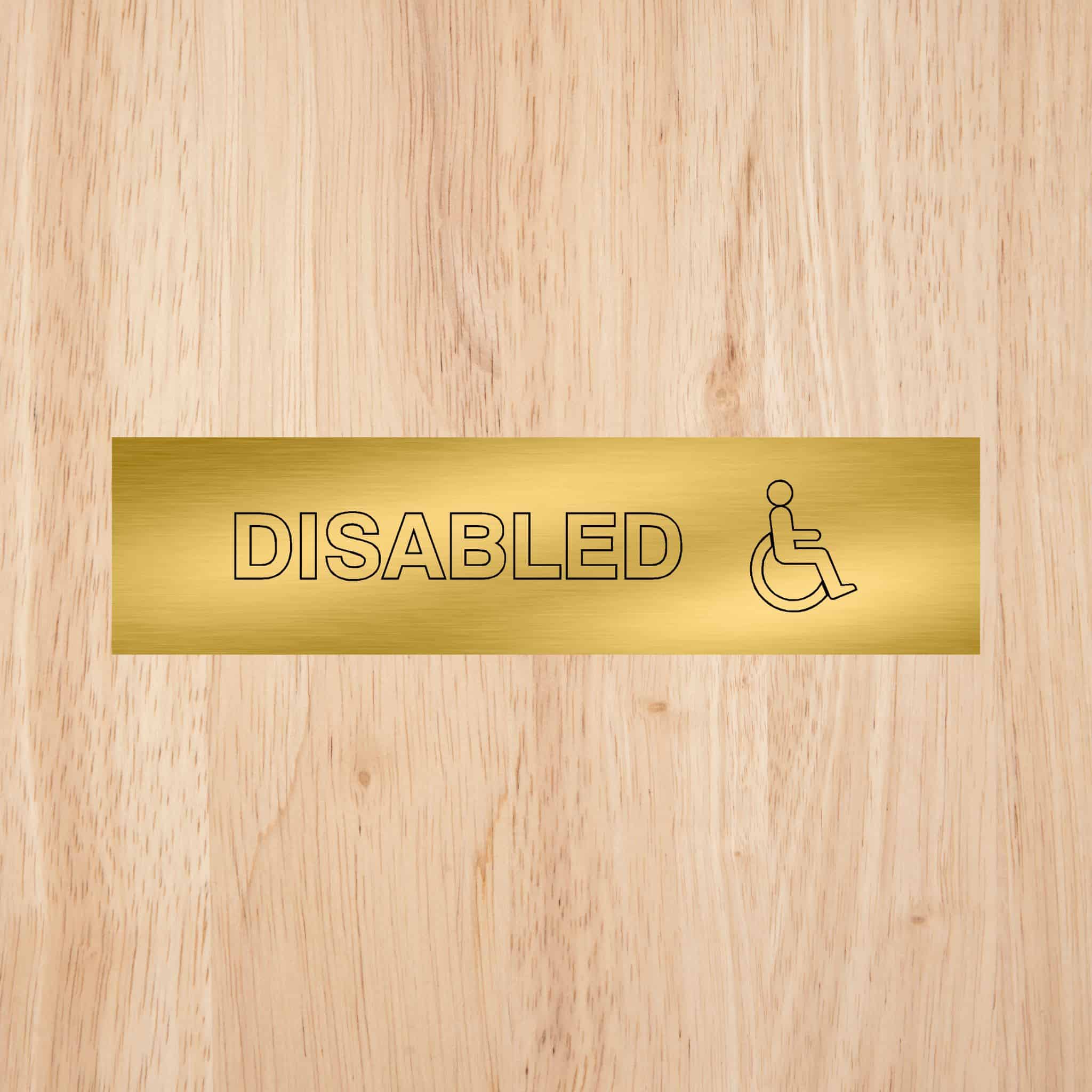 Disabled Toilet Standard Sign | CAPS - The Sign Shed