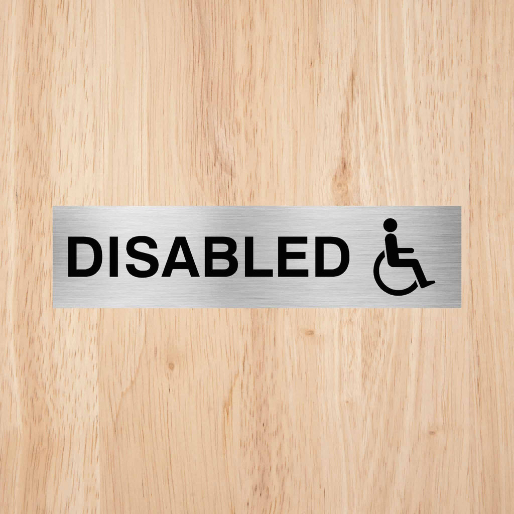 Basic Disabled Wc Sign Disabled Toilet Sign – UK Accessible Toilet Signage – The Sign Shed