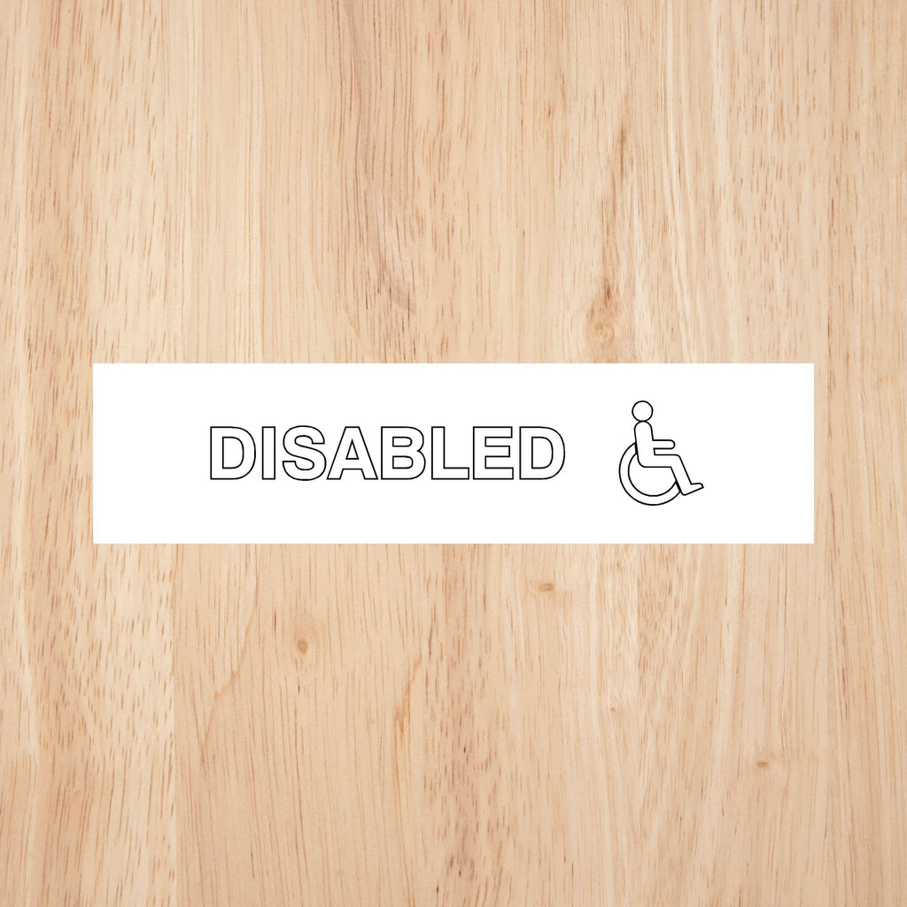 Disabled Toilet Standard Sign | CAPS - The Sign Shed