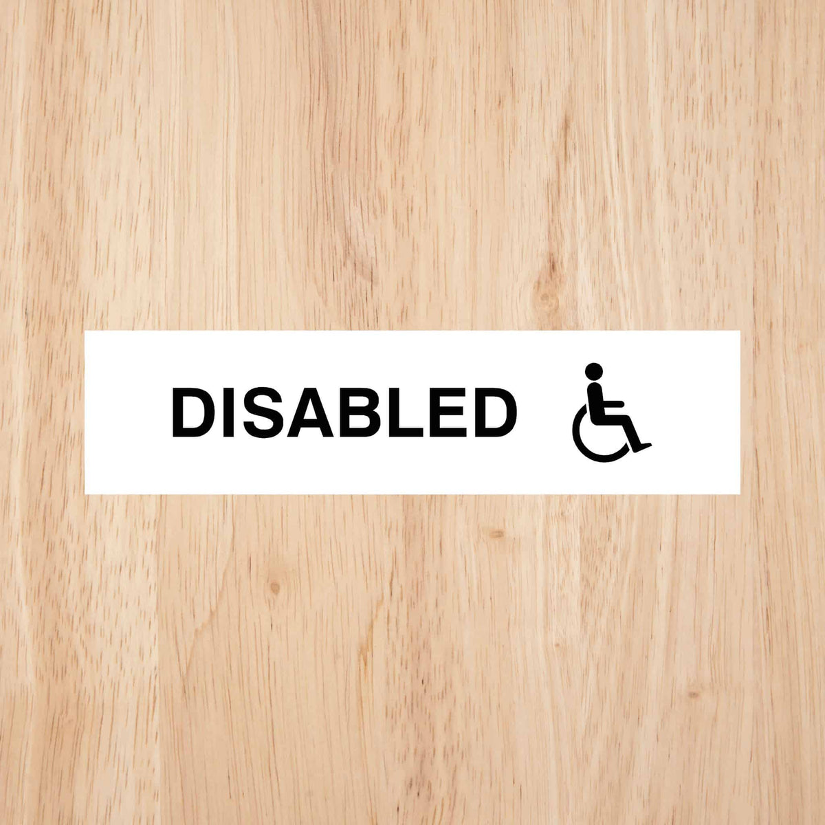 Disabled Toilet Standard Sign CAPS