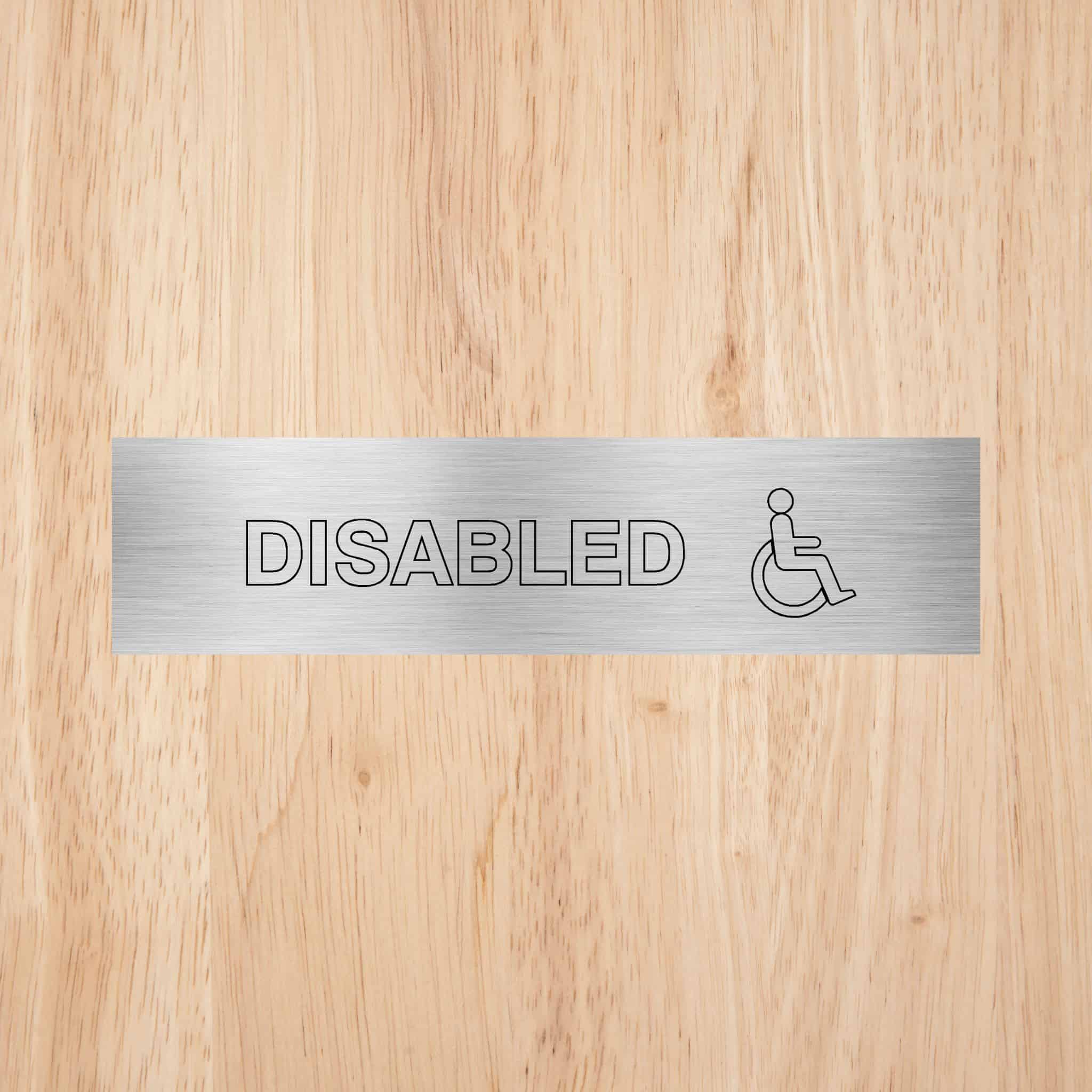 Disabled Toilet Standard Sign | CAPS - The Sign Shed