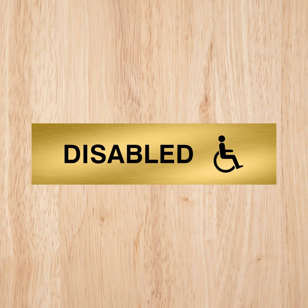 Disabled Toilet Standard Sign | CAPS - The Sign Shed