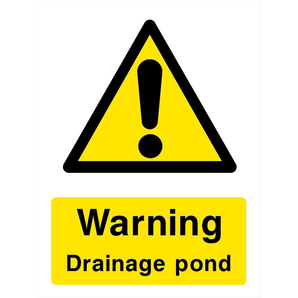 Drainage Pond Sign - The Sign Shed