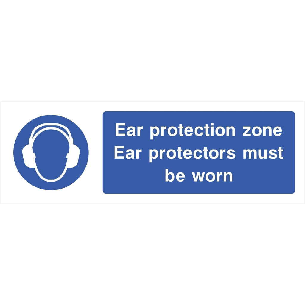 Ear Protectors Must Be Worn Sign - The Sign Shed