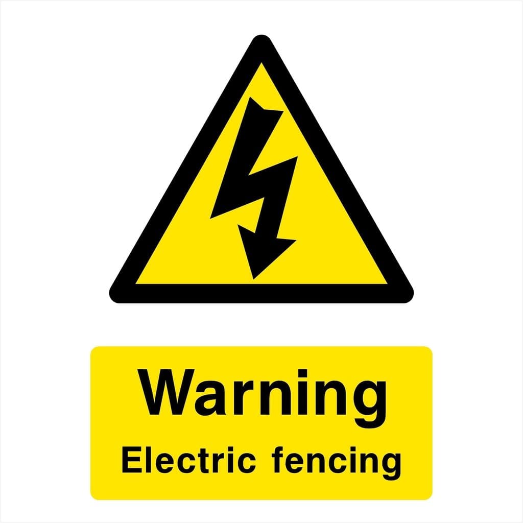Electric Fencing Sign - The Sign Shed