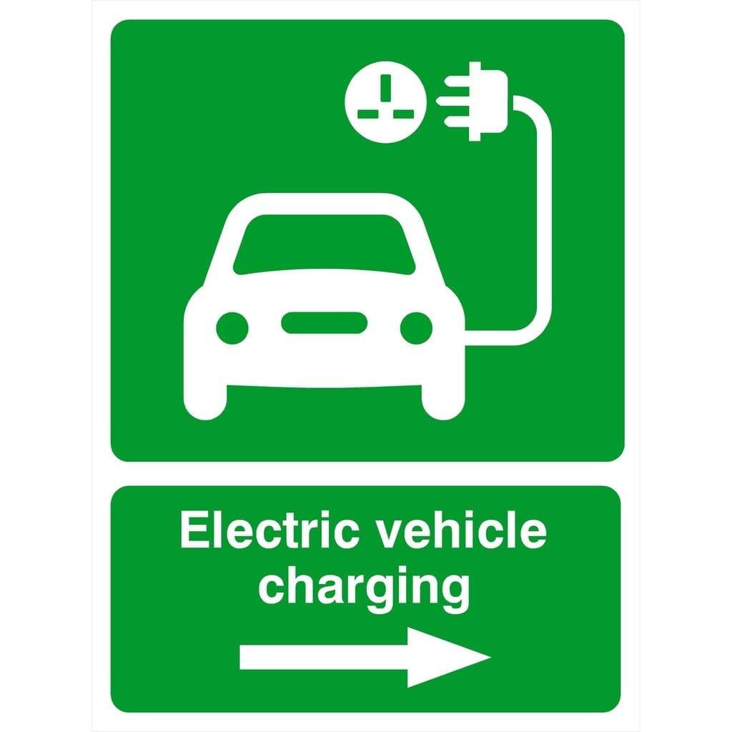 Electric Vehicle Charging Right Sign - The Sign Shed