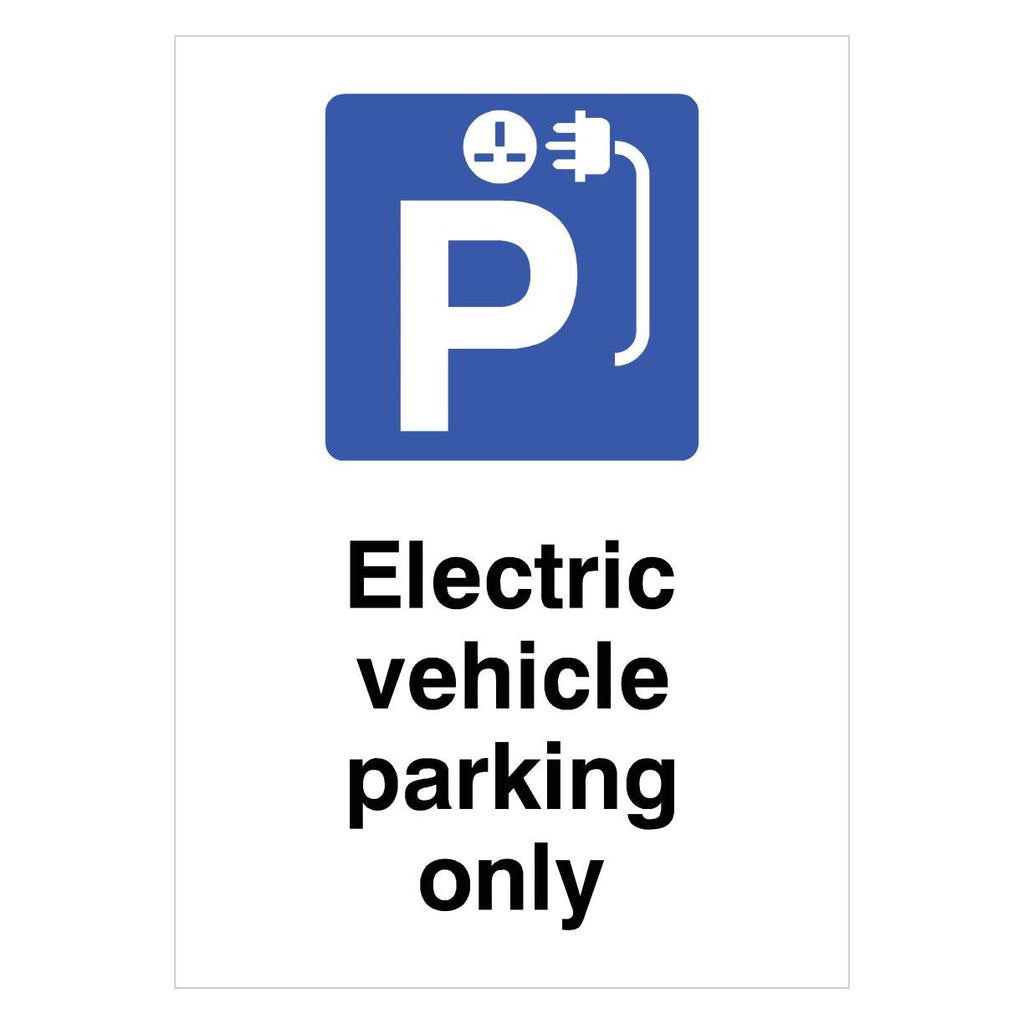 Electric Vehicle Parking Only Sign - The Sign Shed